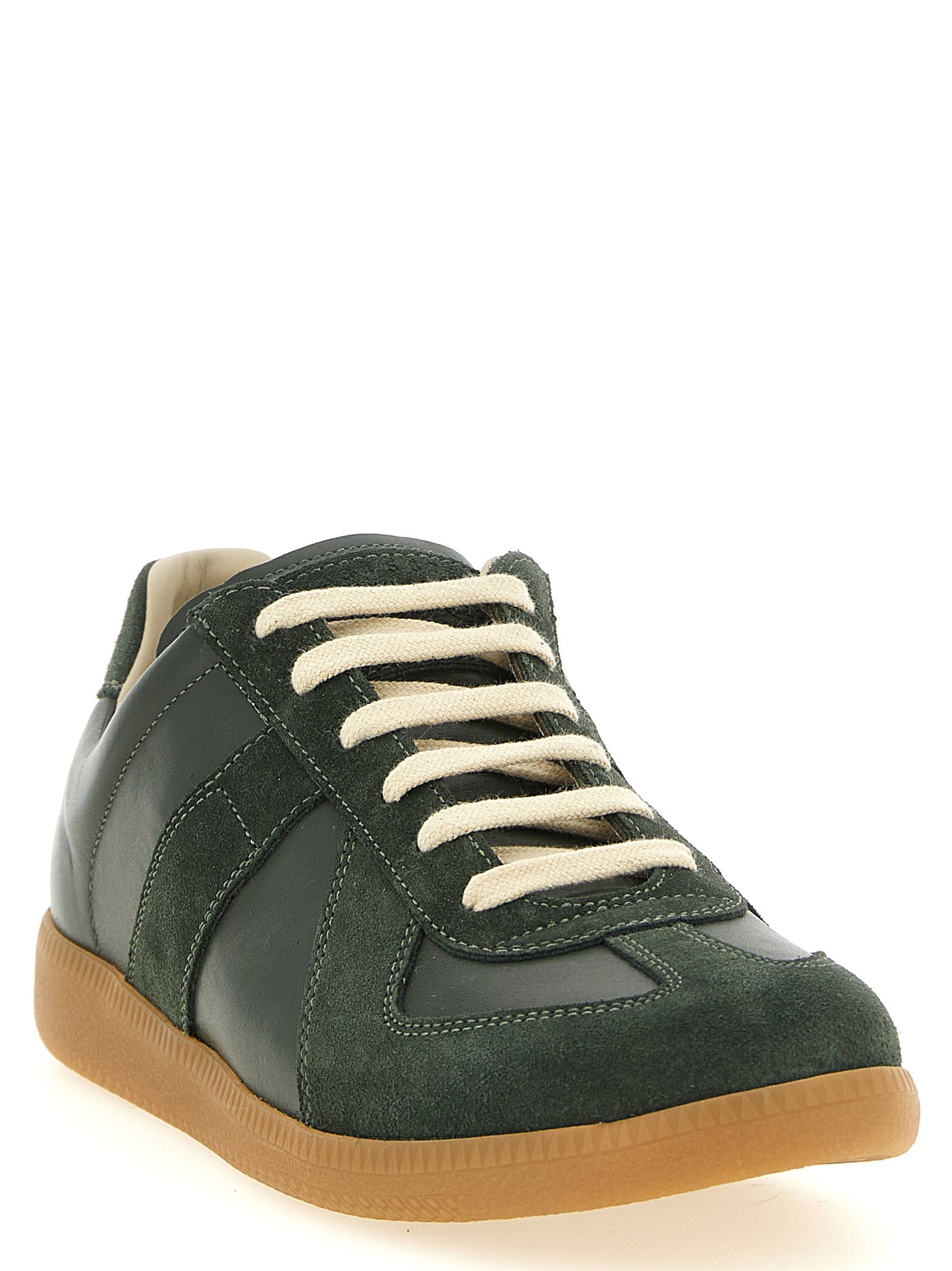 Bicolor Calfskin Low Top Sneakers Maison Margiela