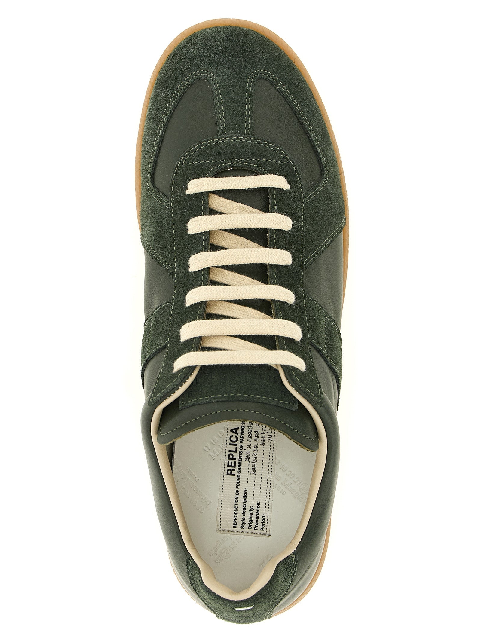 Bicolor Calfskin Low Top Sneakers Maison Margiela