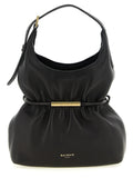 Schwarze Lammleder-Schultertasche Balmain