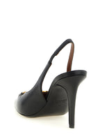 Schwarze Pumps aus Lammleder mit hohem Absatz Versace