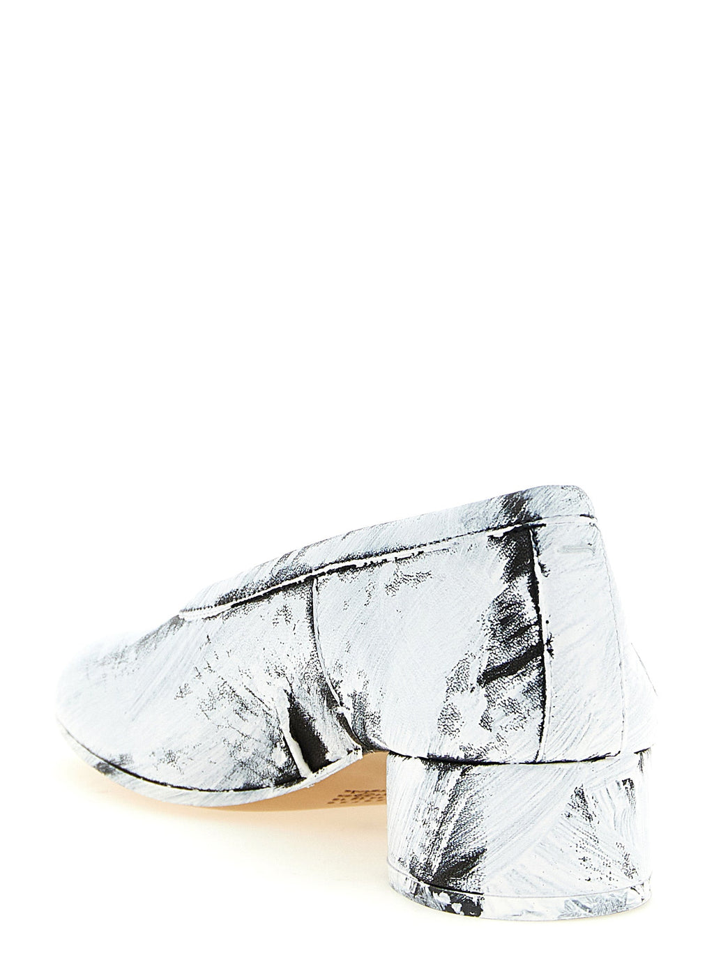 Zweifarbige Pumps aus Lammleder mit mittlerem Absatz Maison Margiela
