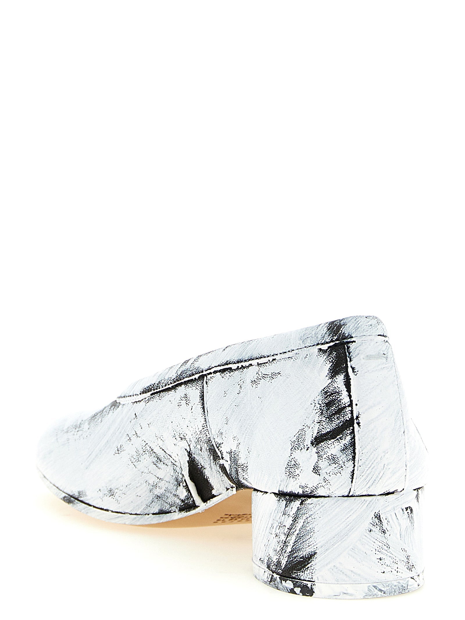 Zweifarbige Pumps aus Lammleder mit mittlerem Absatz Maison Margiela