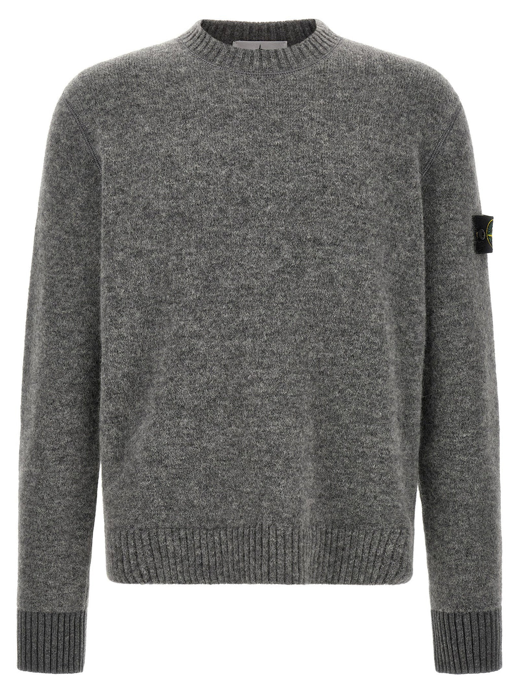 Grauer Wollcardigan Stone Island
