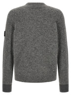 Grauer Wollcardigan Stone Island