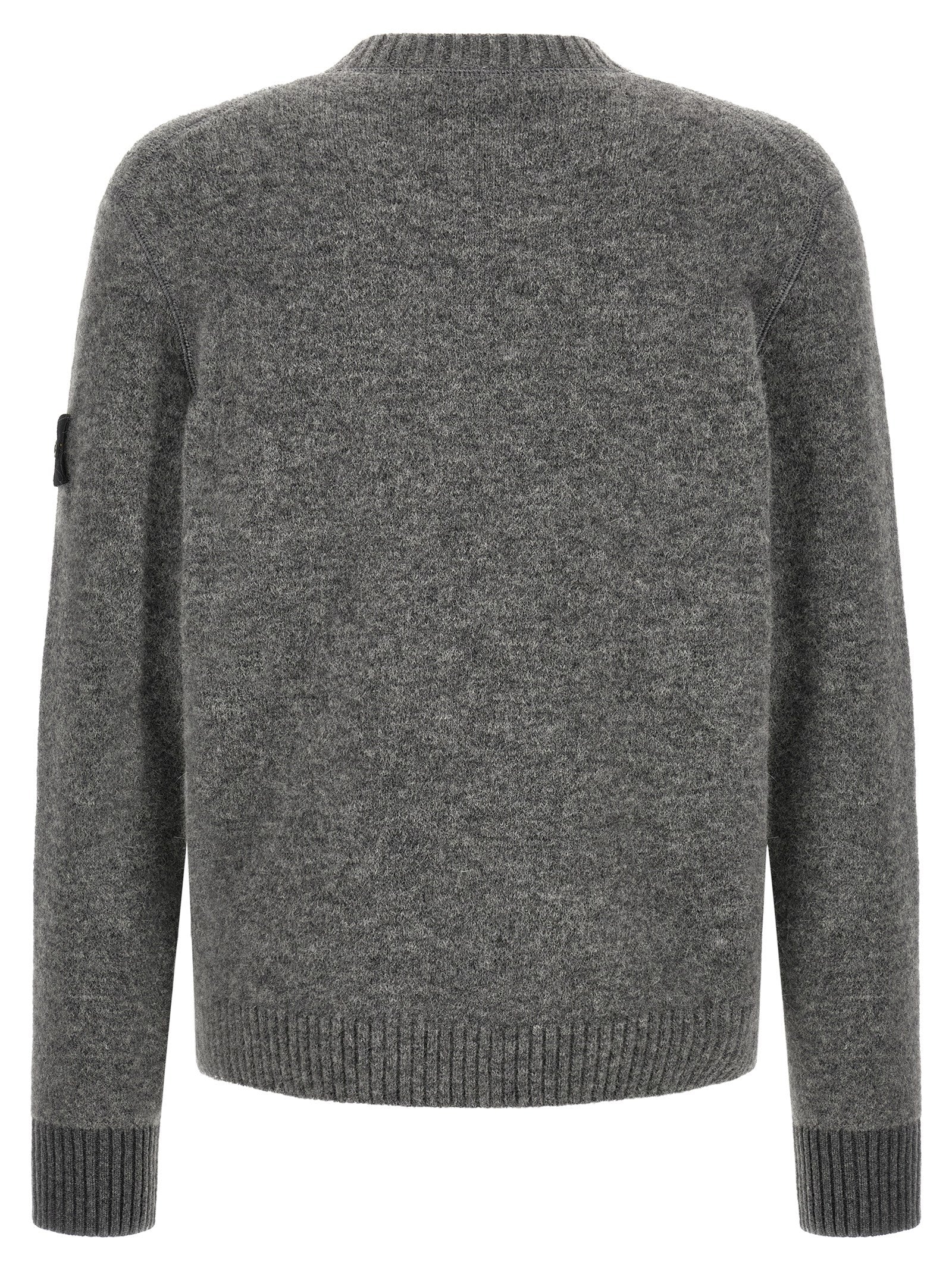 Grauer Wollcardigan Stone Island