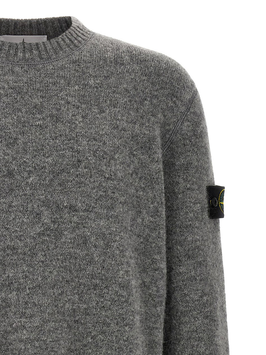 Grauer Wollcardigan Stone Island
