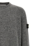 Grauer Wollcardigan Stone Island