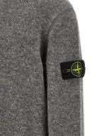 Grauer Wollcardigan Stone Island