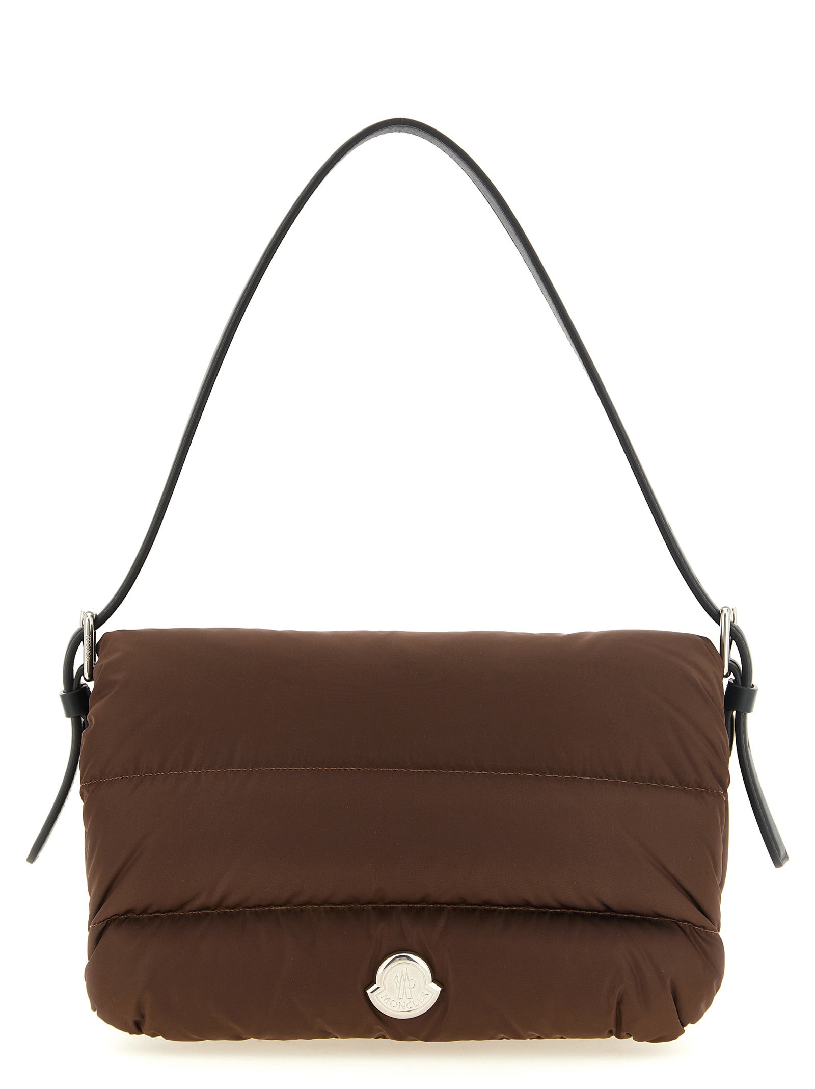 Schultertasche aus braunem Polyamid Moncler