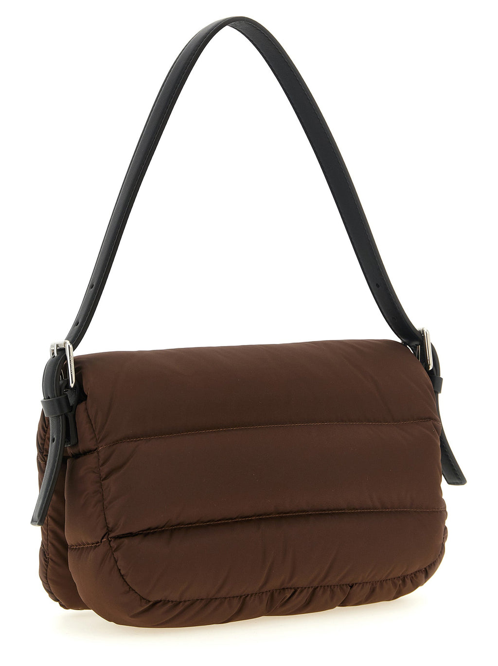 Schultertasche aus braunem Polyamid Moncler