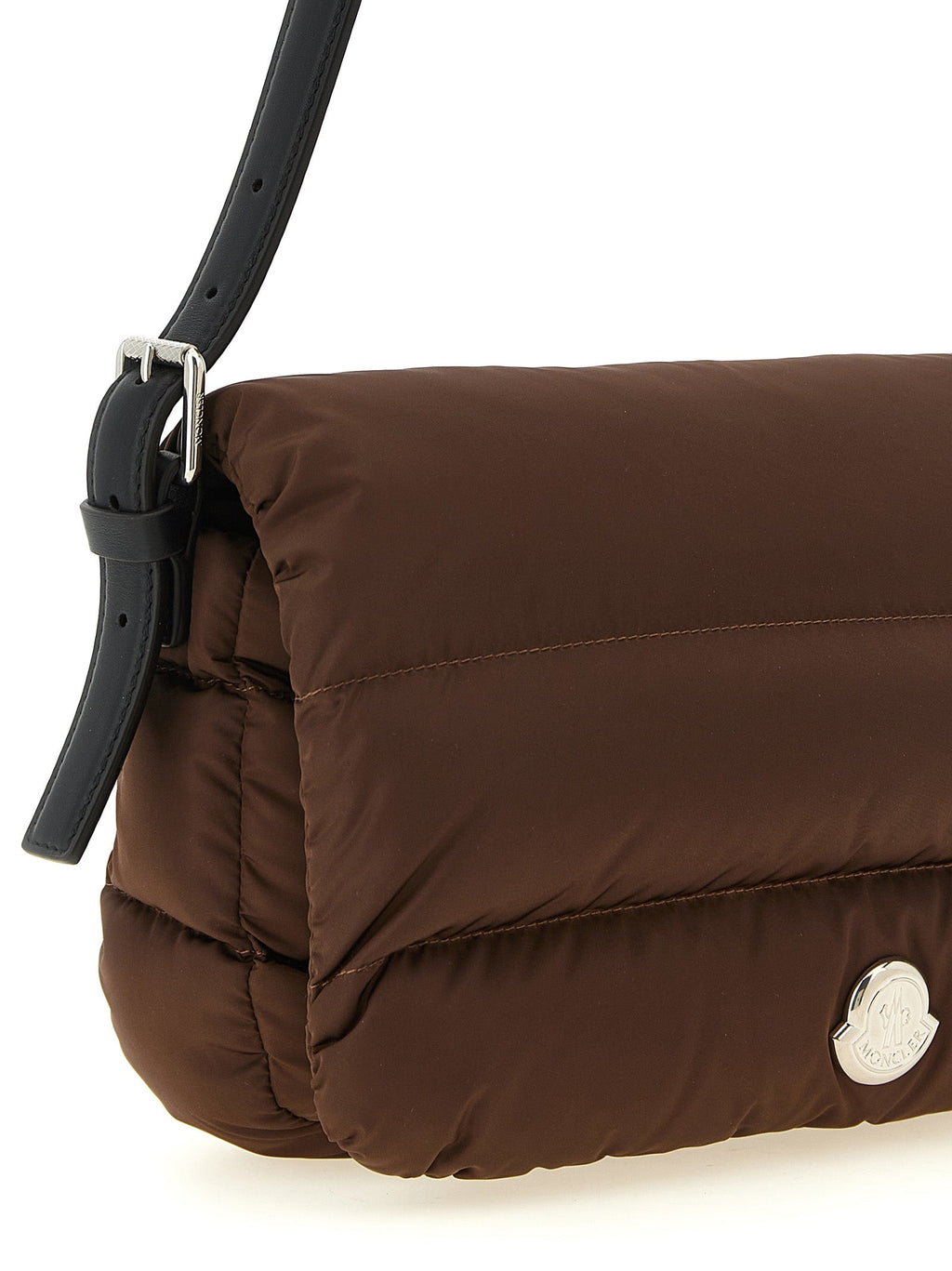 Schultertasche aus braunem Polyamid Moncler