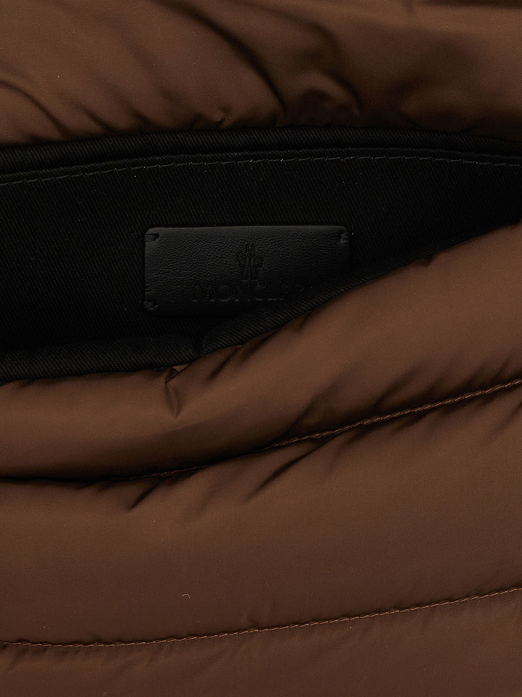 Schultertasche aus braunem Polyamid Moncler