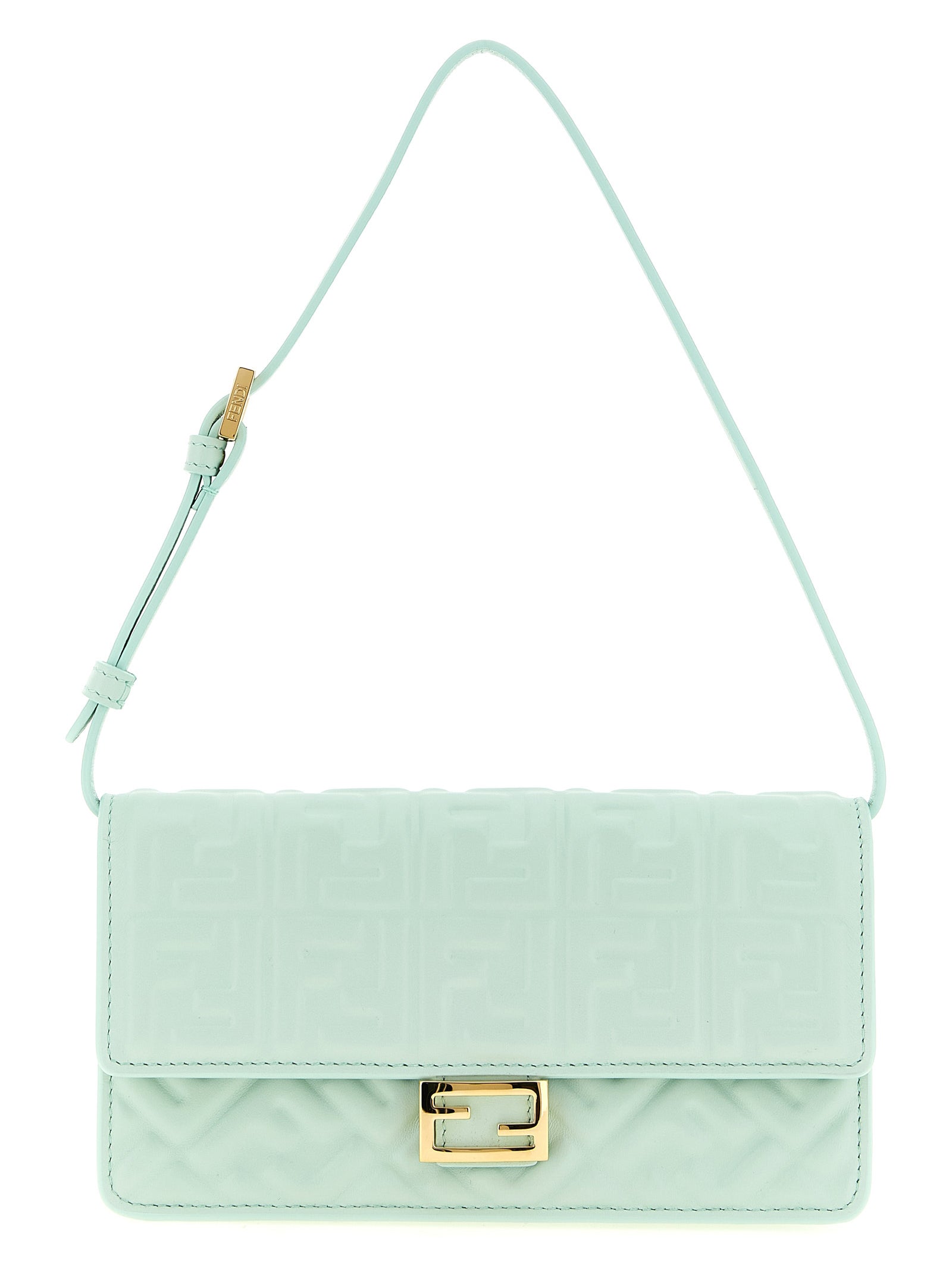 Schultertasche aus zweifarbigem Lammleder Fendi