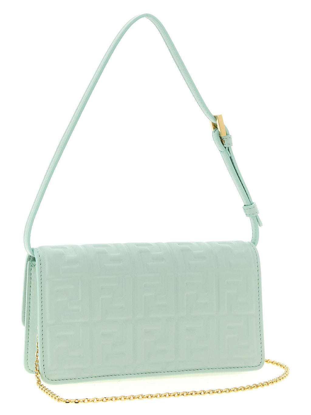 Schultertasche aus zweifarbigem Lammleder Fendi
