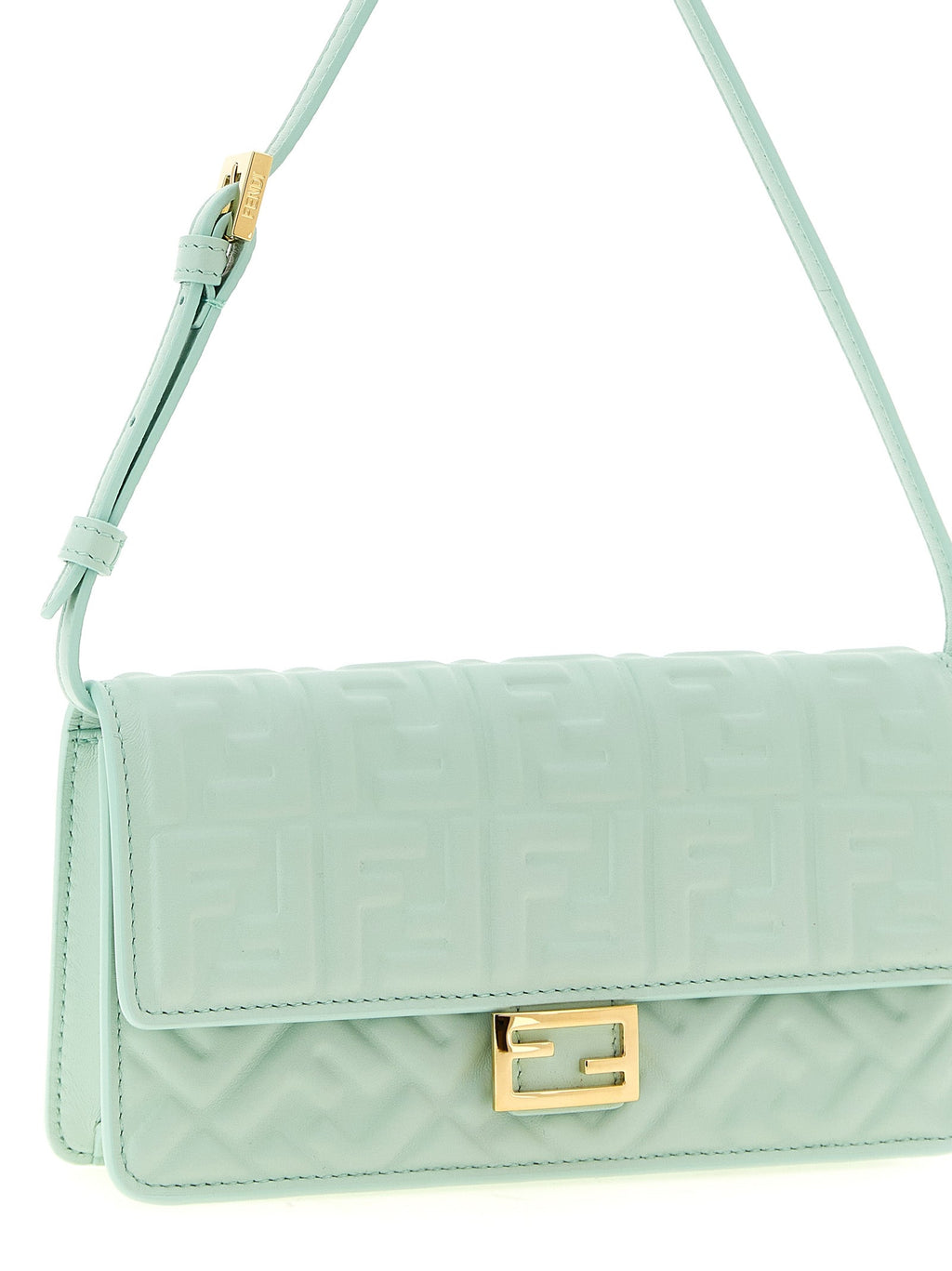 Schultertasche aus zweifarbigem Lammleder Fendi