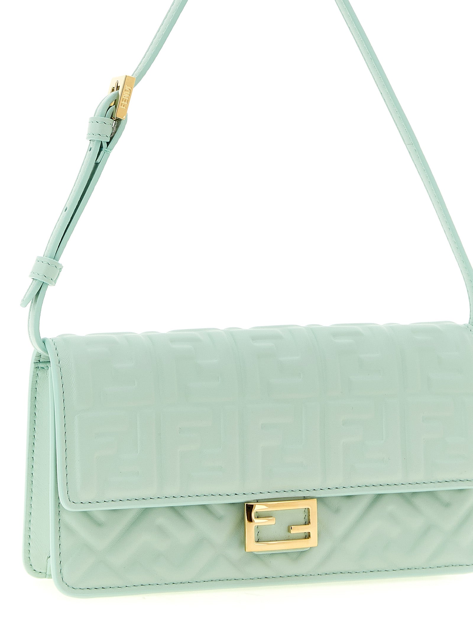 Schultertasche aus zweifarbigem Lammleder Fendi