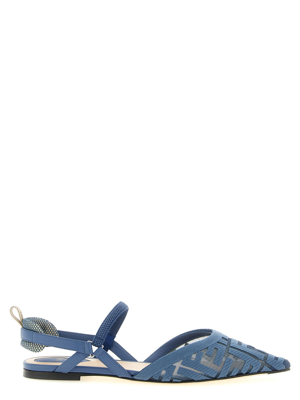 Blaue Sandalen aus Polyamid Fendi