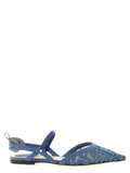 Blaue Sandalen aus Polyamid Fendi