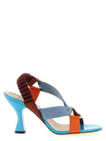 Sandale Colibrì aus Viskose in Multicolor Fendi