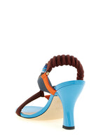 Sandale Colibrì aus Viskose in Multicolor Fendi