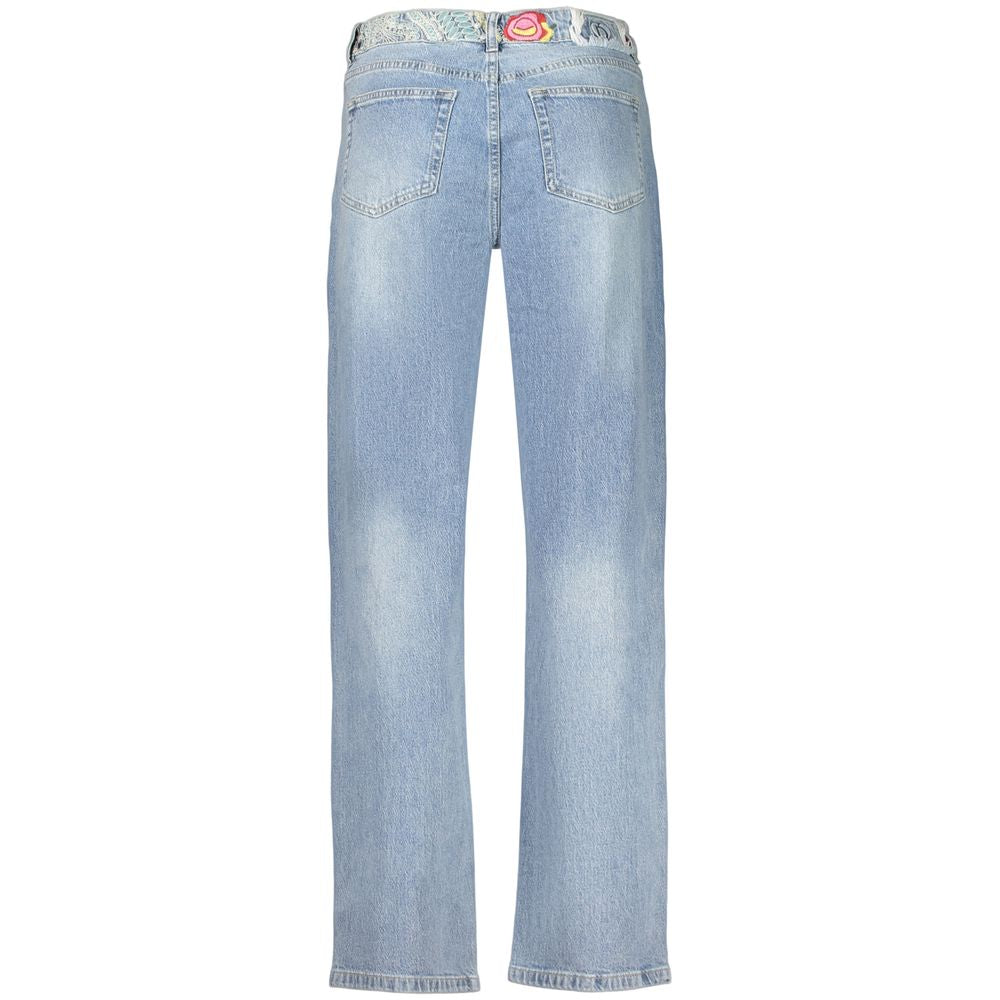 Azzurro Baumwoll-Jeans für Damen Desigual