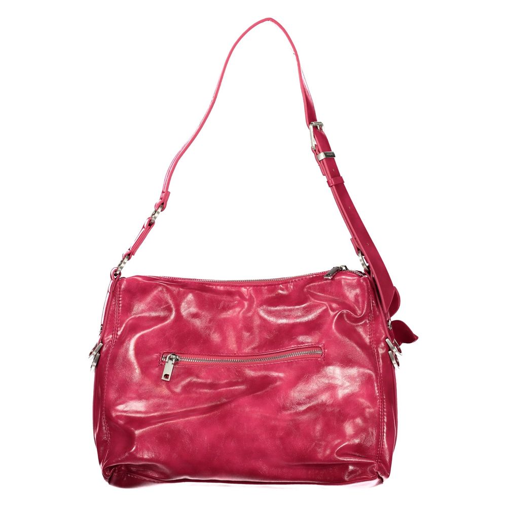 Pink Polyurethane Damen-Tasche Desigual