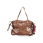 Braune Damenhandtasche aus Polyurethan Desigual