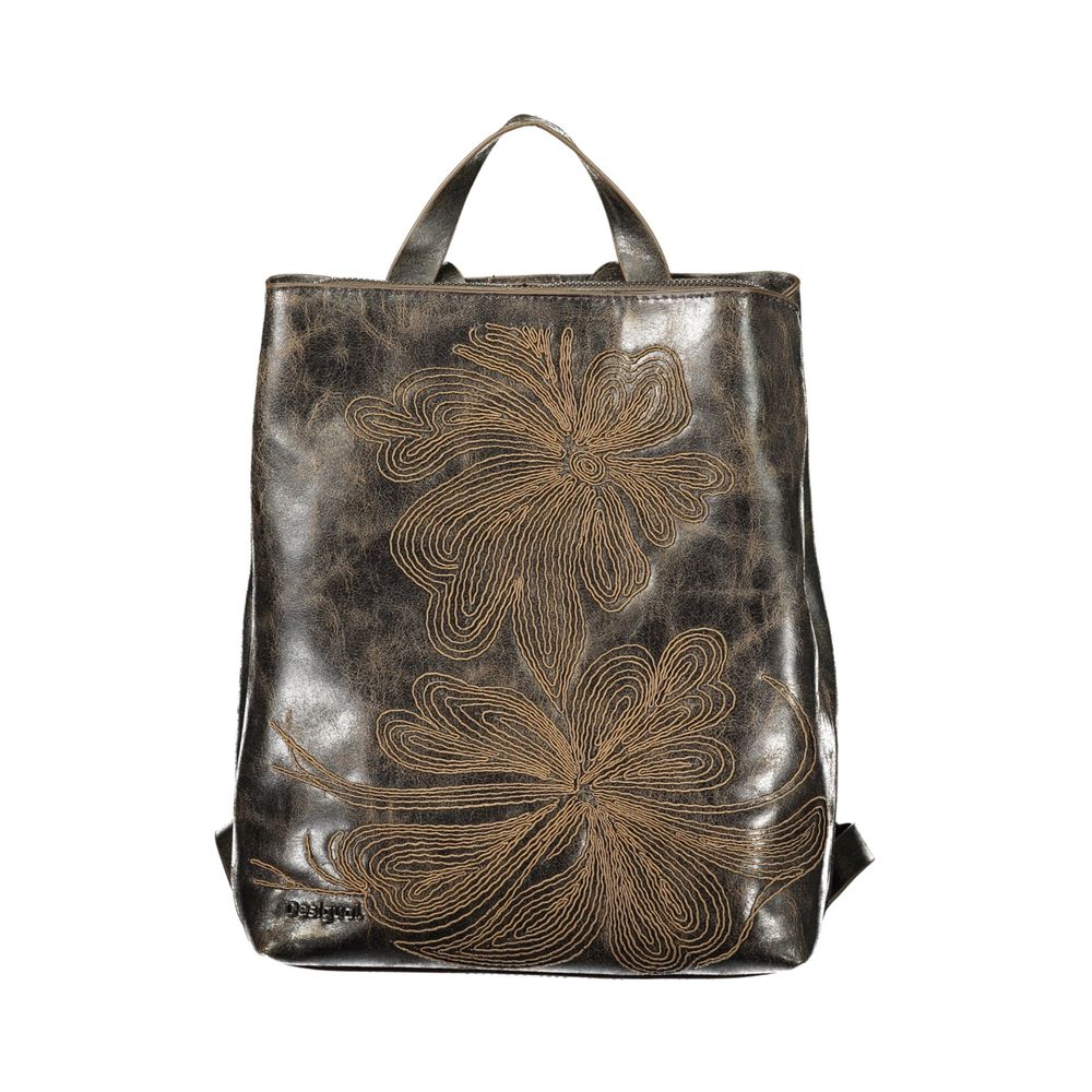 Brauner Rucksack aus Polyurethan für Damen Desigual