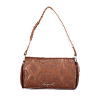 Braune Damenhandtasche aus Polyurethan Desigual