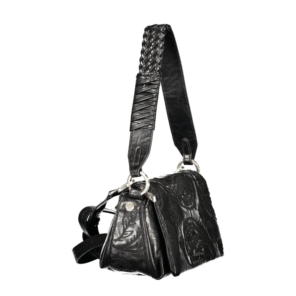 Schwarze Polyethylen-Handtasche Desigual