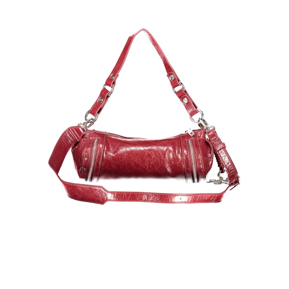 Damen-Tasche aus Polyurethan in Rosso mit verstellbarem Schultergurt Desigual