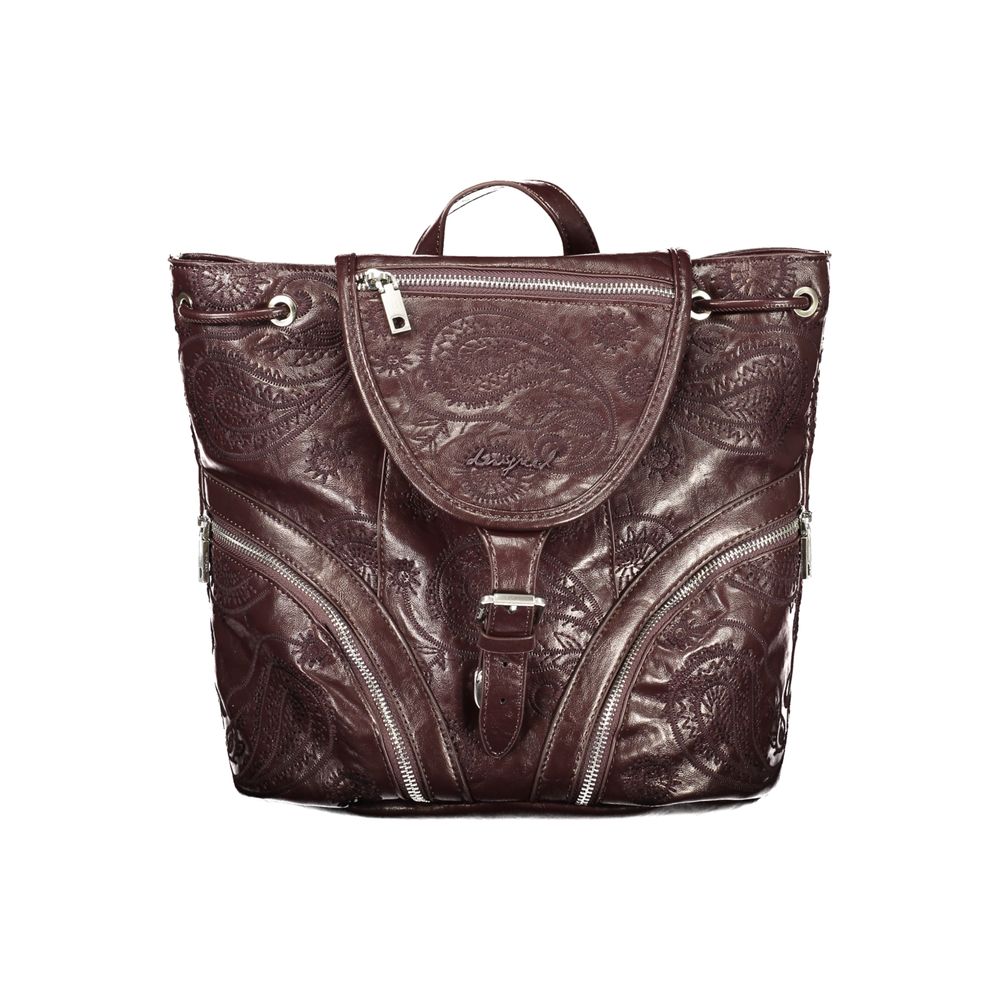 Brauner Rucksack aus Polyethylen Desigual