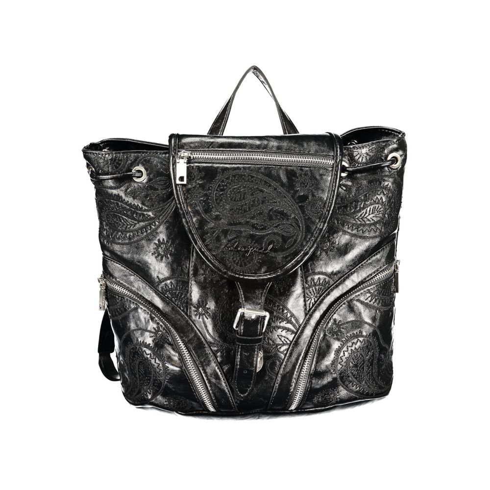 Schwarzer Rucksack aus Polyethylen Desigual