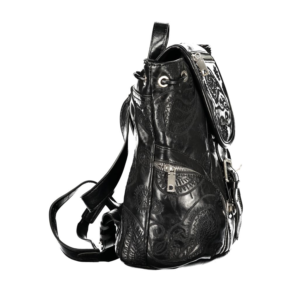 Schwarzer Rucksack aus Polyethylen Desigual