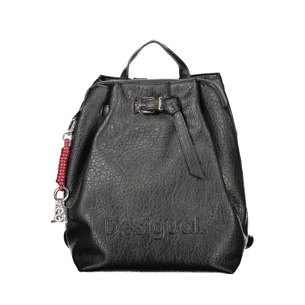 Schwarzer Rucksack aus Polyethylen Desigual