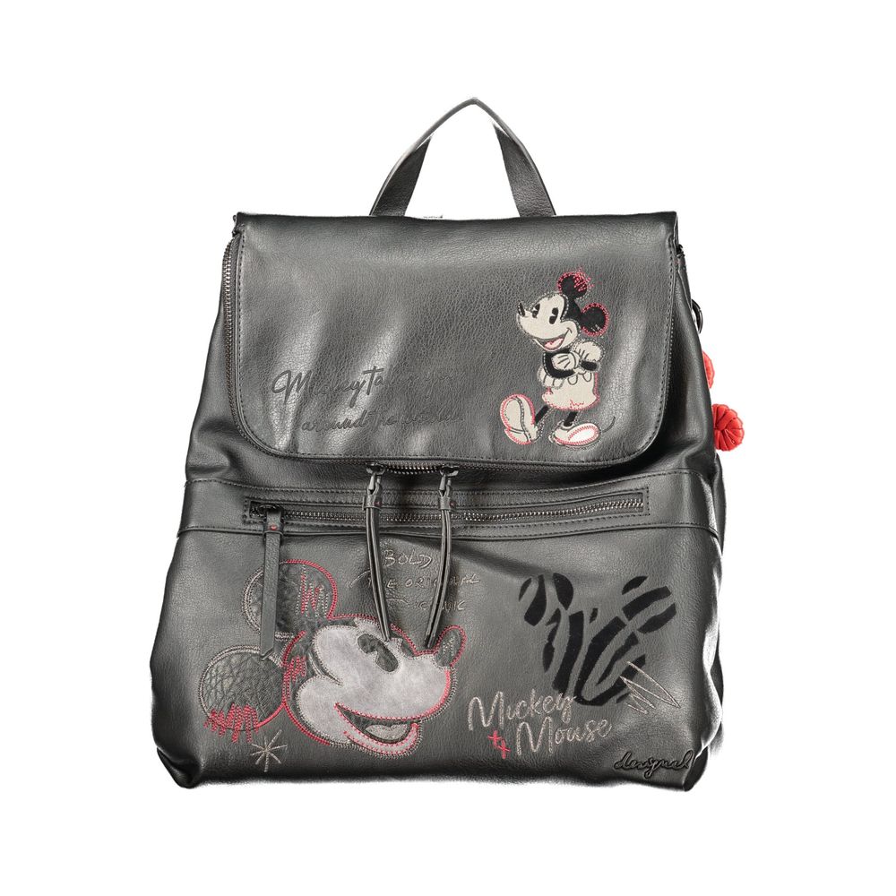 Schwarzer Rucksack aus Polyethylen Desigual