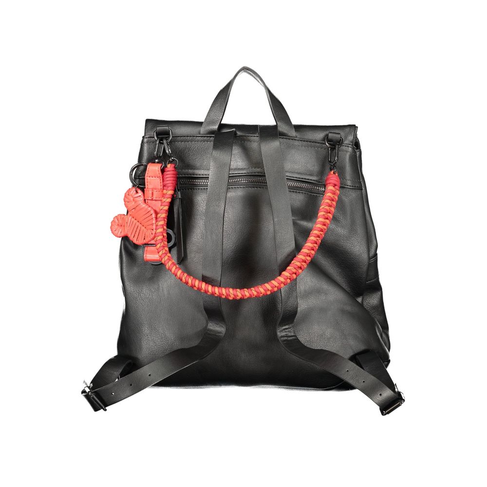 Schwarzer Rucksack aus Polyethylen Desigual