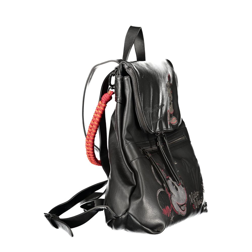 Schwarzer Rucksack aus Polyethylen Desigual