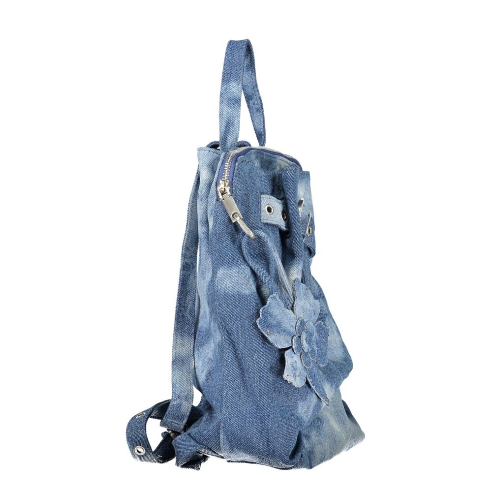 Blauer Baumwollrucksack Desigual