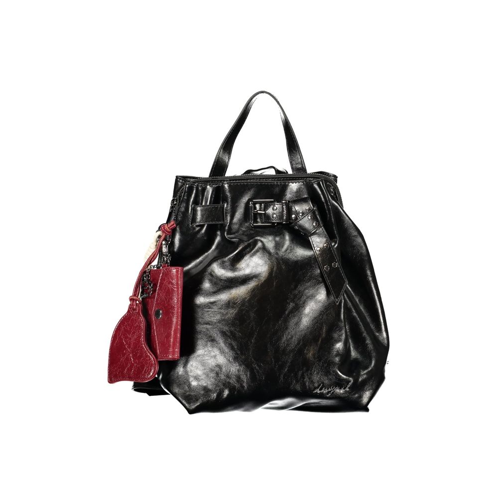 Schwarzer Rucksack aus Polyethylen Desigual