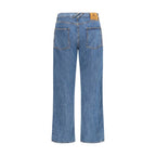 Blaue Jeans aus Baumwolle im geraden Schnitt Burberry