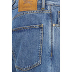 Blaue Jeans aus Baumwolle im geraden Schnitt Burberry
