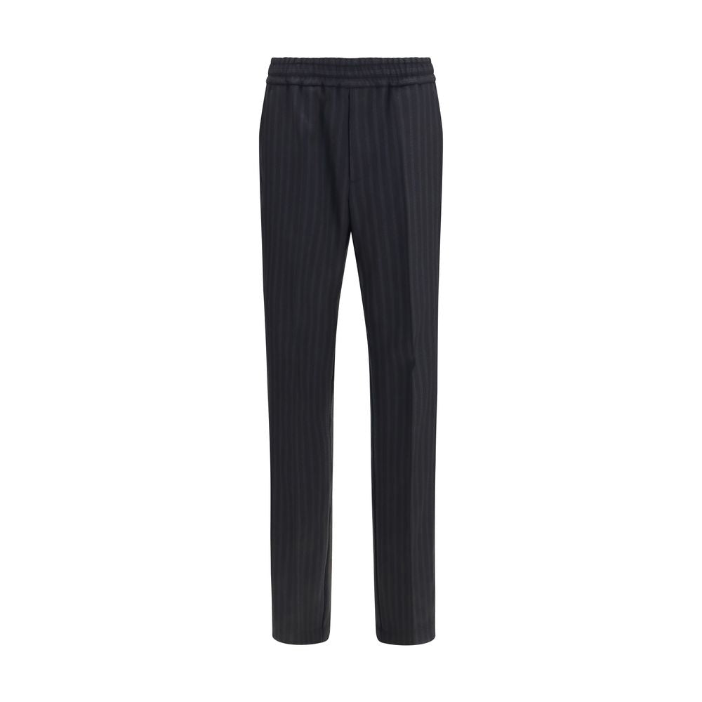 Schwarze Wollhose Oves Aries Versace