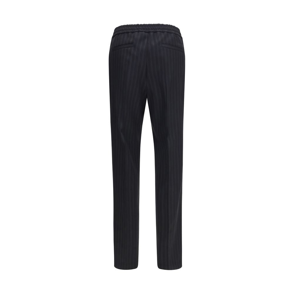 Schwarze Wollhose Oves Aries Versace