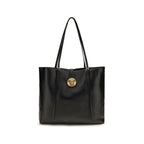 Schwarze Lammleder Schultertasche Ovis Aries Versace