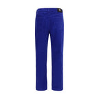 Blaue Jeans aus Baumwolle im geraden Schnitt Versace