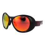 Schwarze Sonnenbrille aus Kunststoff Moncler