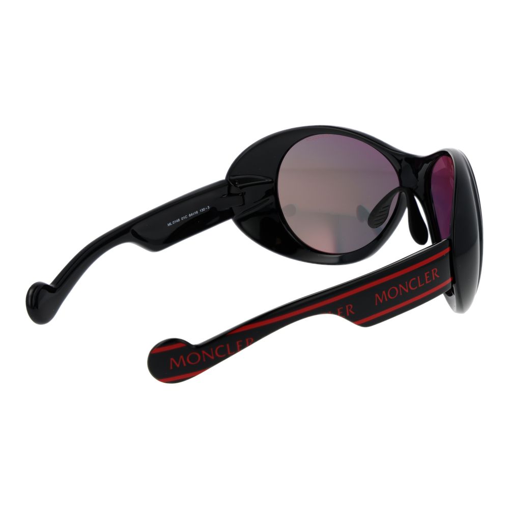 Schwarze Sonnenbrille aus Kunststoff Moncler