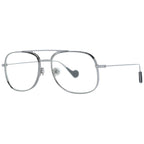 Graue Sonnenbrille aus Metall Moncler