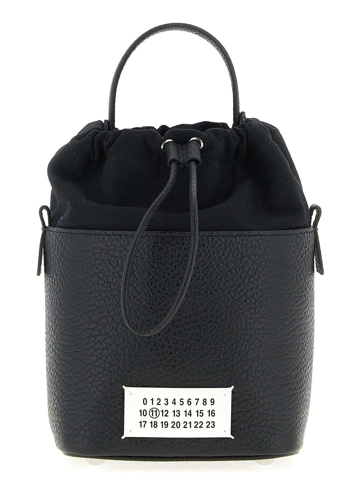 Schwarze Kalbsleder-Umhängetasche Maison Margiela